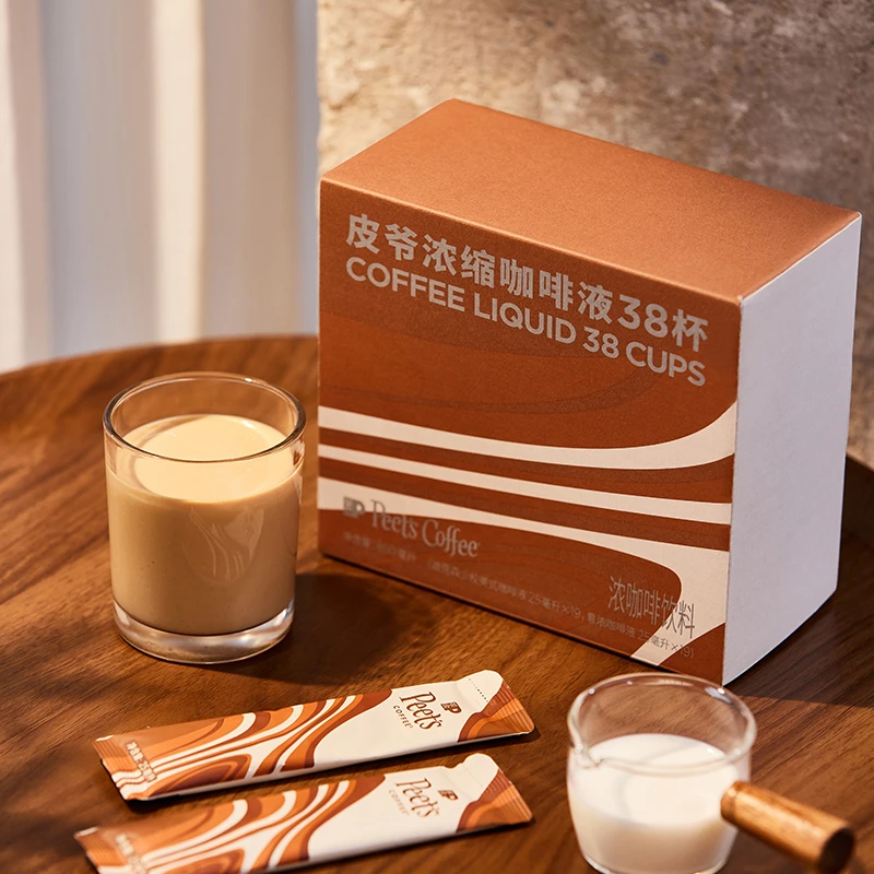 【Peet's双拼】皮爷咖啡液双拼意浓迪克森美式量贩装38杯浓缩咖啡液