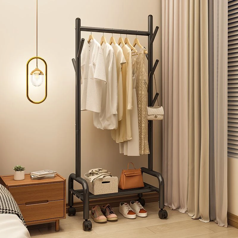 【守望者】晾衣架落地立式家用卧室挂衣架衣帽架晾衣挂衣服鞋架子