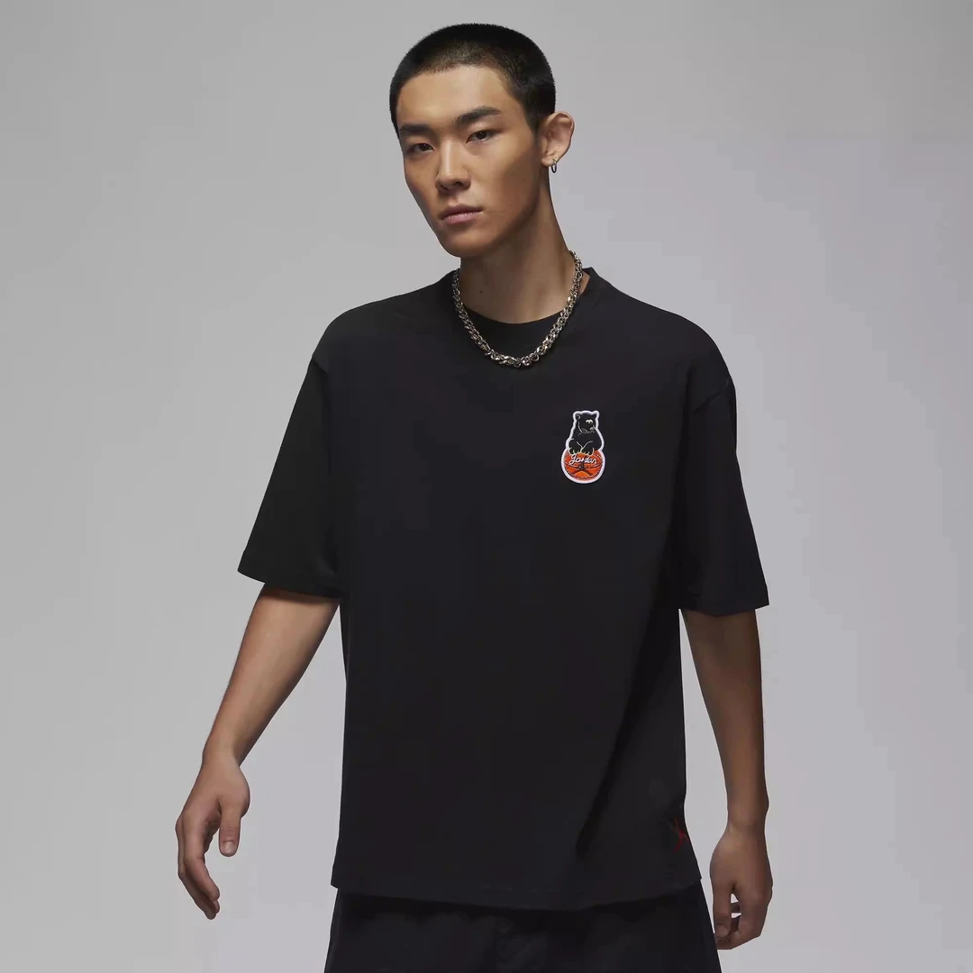 AIR JORDAN官方正品男女款运动T恤休闲夏季高能感-HM4898-010