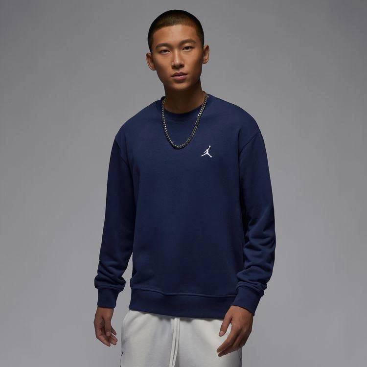 AIR JORDANAS M J FLC CREW GCEL-男款圆领深蓝款卫衣-HF1118-410