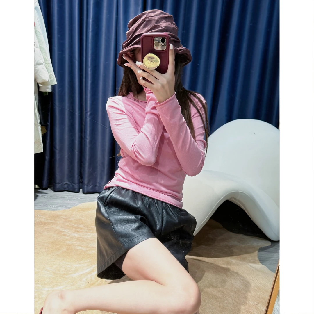 YANLI-ZHOU   经典美利奴莱赛尔针织打底衫上衣