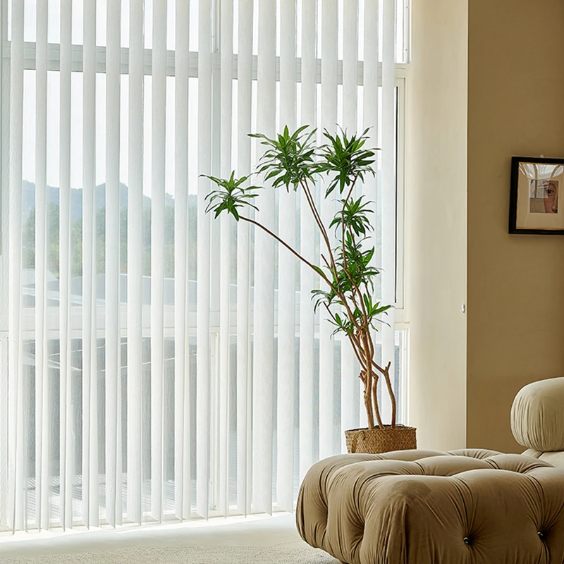 【梦幻帘】垂直帘窗帘客厅卧室阳台办公室电动隔断百叶窗透光纱帘