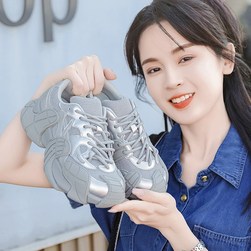 “八爪鱼”老爹鞋女ins百搭小众网红女鞋夏季网面透气潮鞋厚底韩版