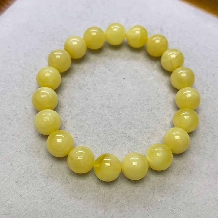 蜜蜡裸石未镶嵌串