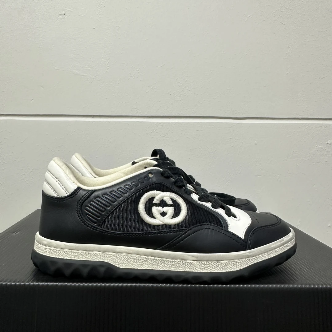 Gucci Mac80黑白/34.5码/99新/毒8239/无原盒/756815板鞋