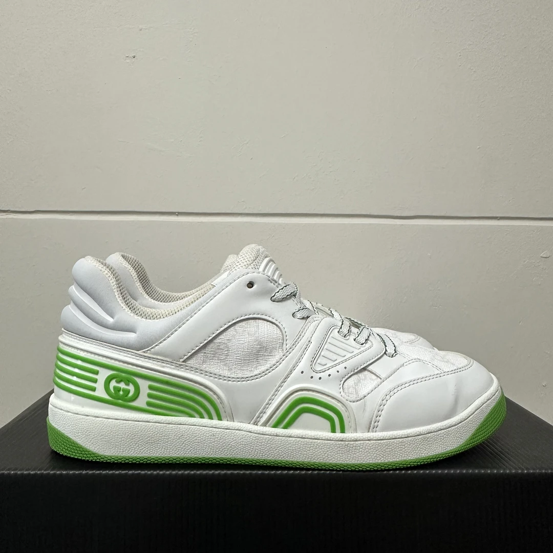 Gucci 白绿/40.5码/98新/专柜8500/有原盒/698785