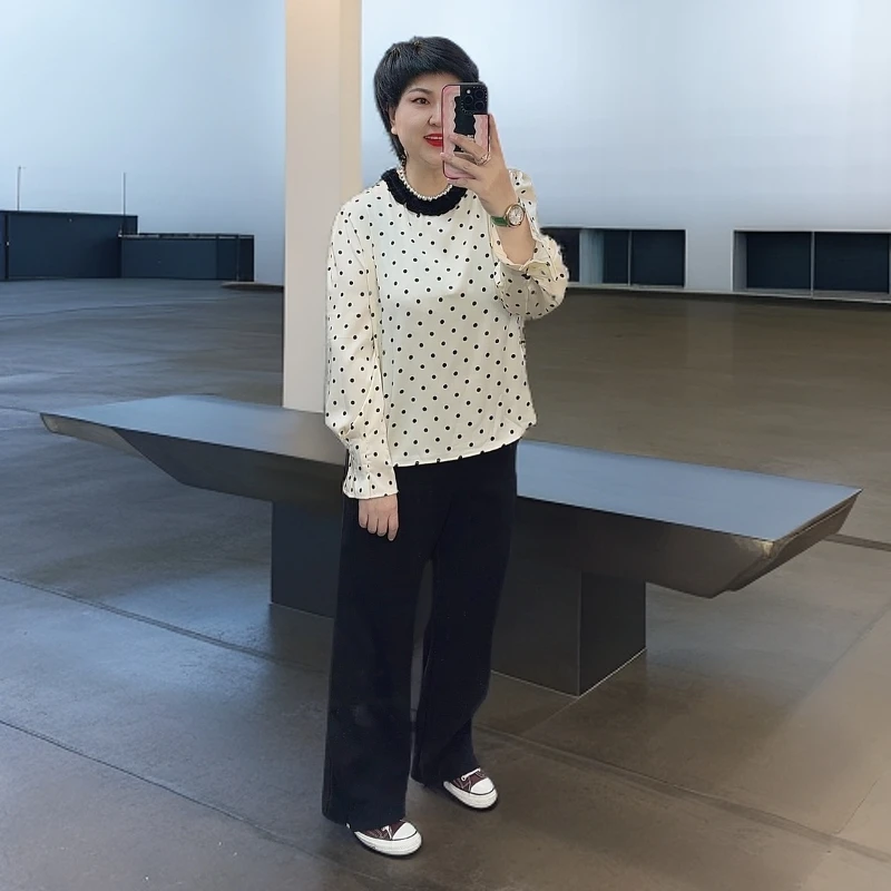 【库里】双色波点衫/LLWW-4364