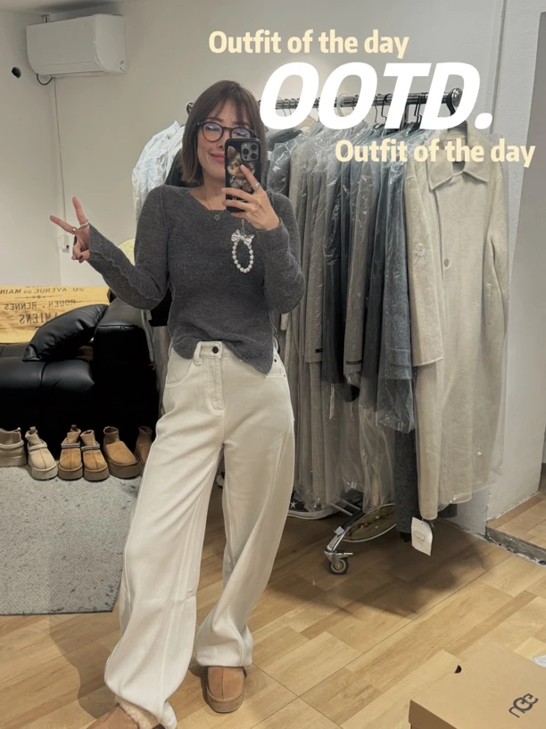 镰刀显瘦弹力休闲牛仔裤