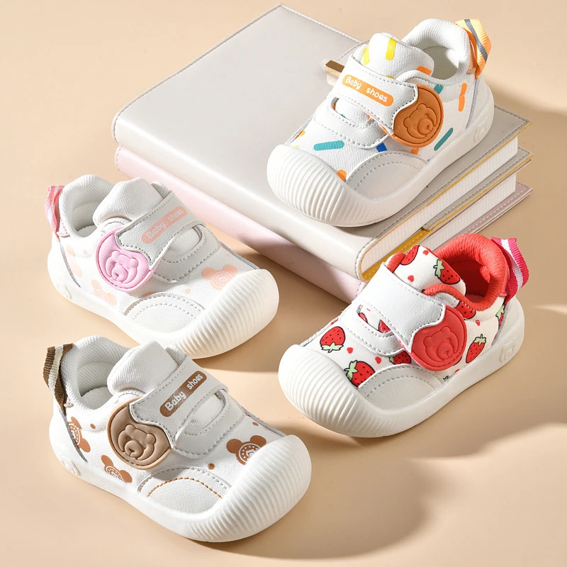 福美儿学步鞋宝宝鞋子春秋季0一2岁婴儿鞋软底透气婴幼儿宝宝鞋子