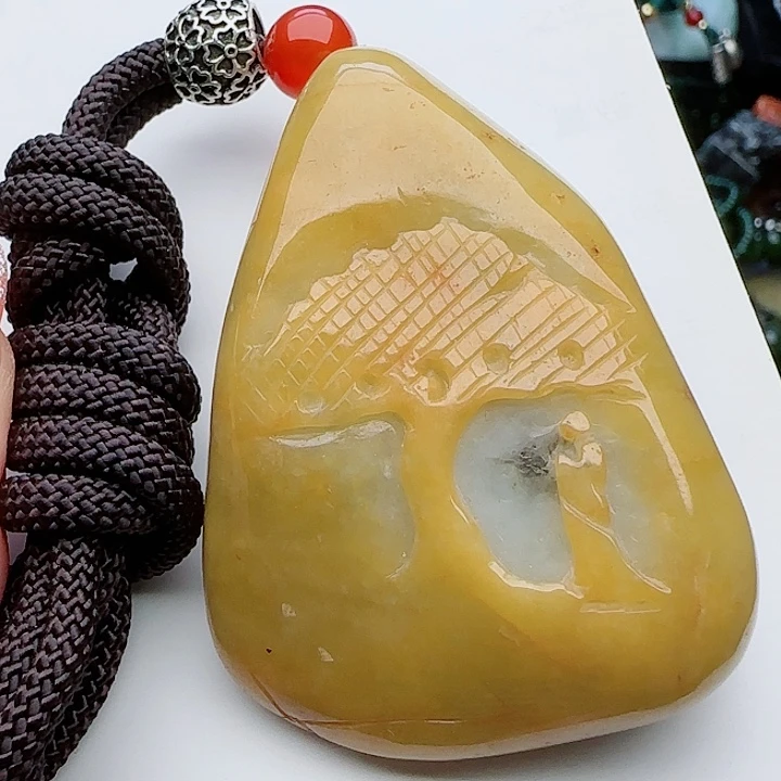 翡翠颈饰未镶嵌天然A货65