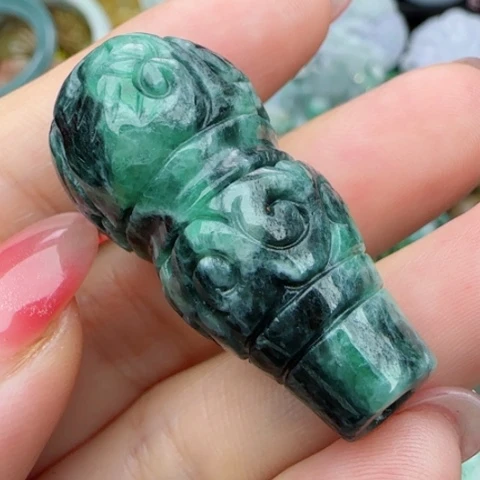 翡翠颈饰未镶嵌天然A货26