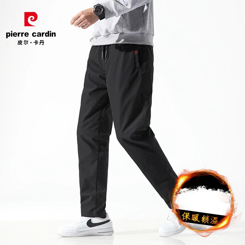 皮尔卡丹男士秋冬可拆卸内胆保暖大码冬季羽绒裤百搭休闲长裤