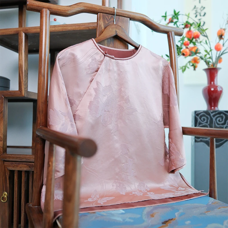 『云霞』新中式桑蚕丝衬衫DFSC5299