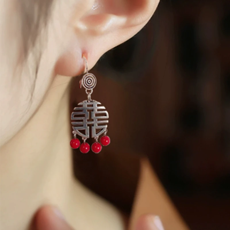 合金耳饰 新中式掌柜搭配耳饰0057