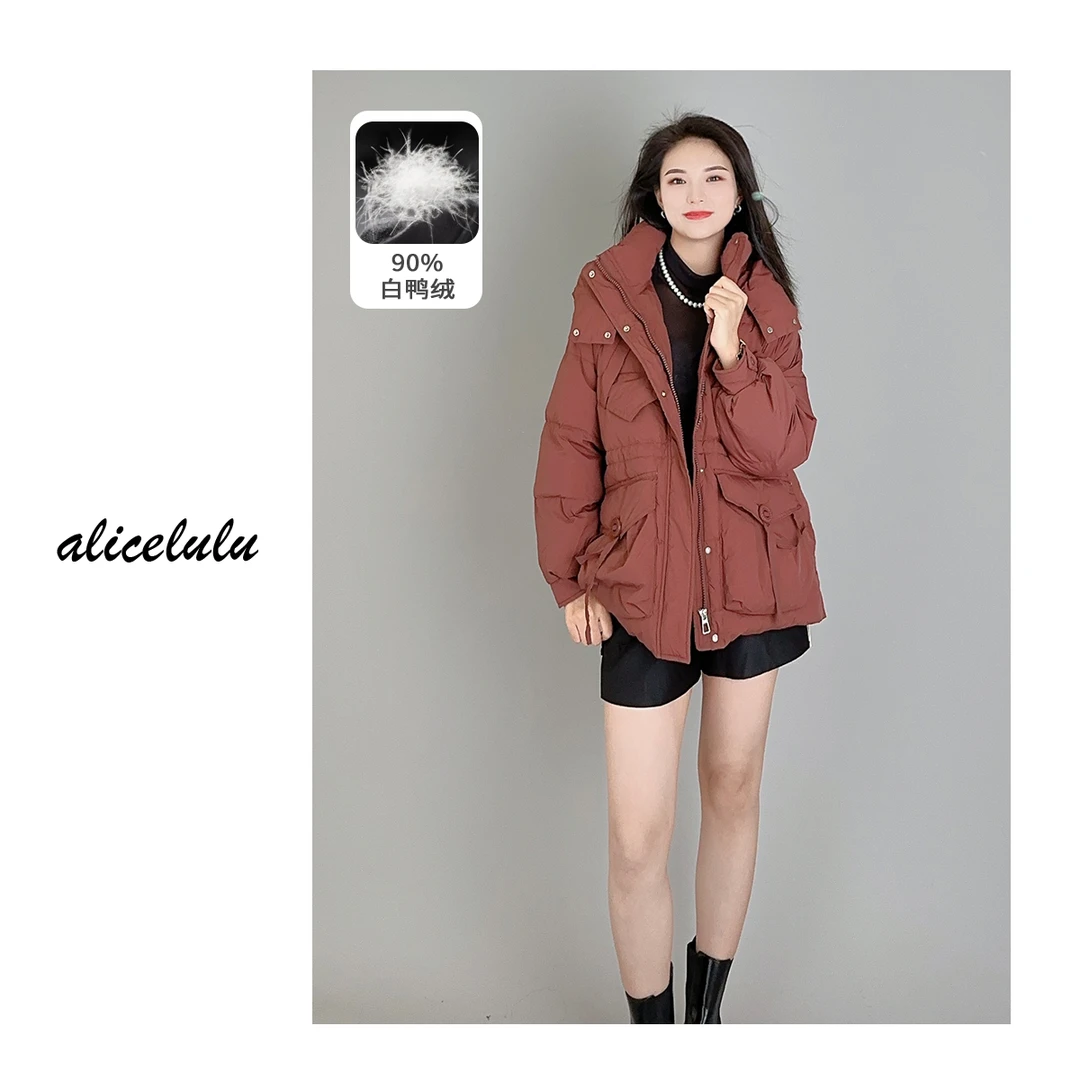 4 ALICE “轻暖传说”羽绒服 蓬松鸭绒 优雅连帽 S2139808Tr
