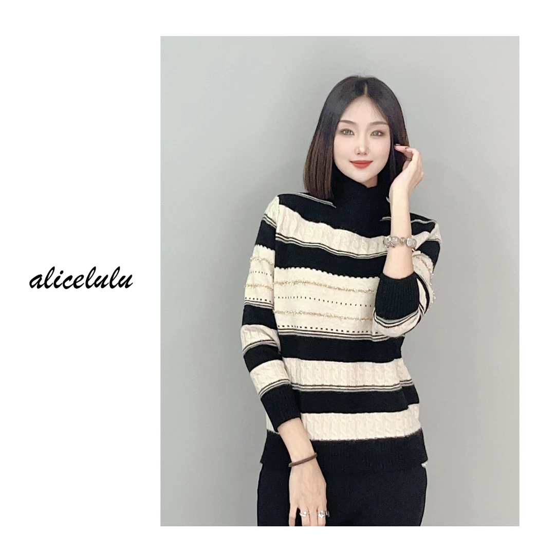 4 ALICE “庆祝日”毛衣 优雅拼色 时髦闪耀 S1034761X