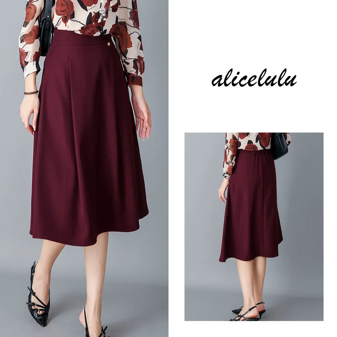 4【ALICE “梨形福音”通勤半裙】气质优雅伞裙 简约利落 H621331W