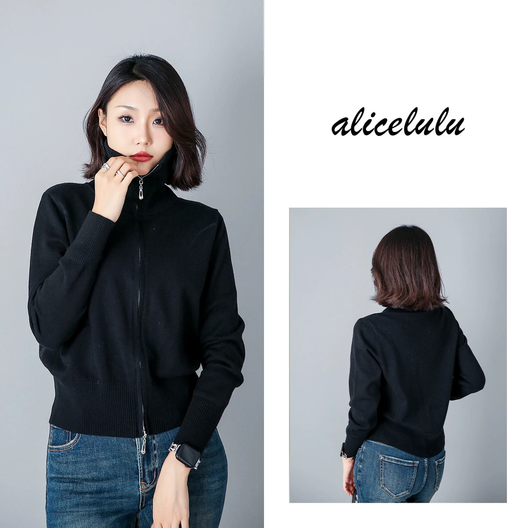 4  ALICE “随性街头”毛衣 双头拉链 时髦休闲 S2139203T
