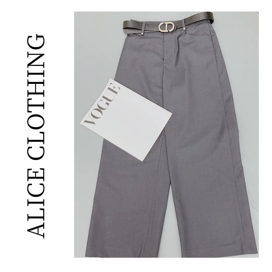 4【ALICE “平步青云”长裤】阔腿显瘦 挺括光泽 H1033581J