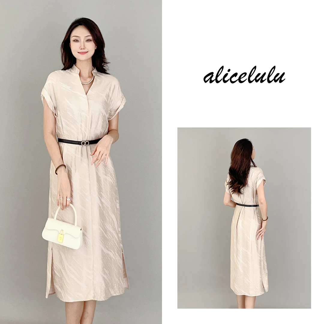 4 ALICE “清凉一夏”连衣裙 柔光细腻 轻盈显瘦 S2138669J