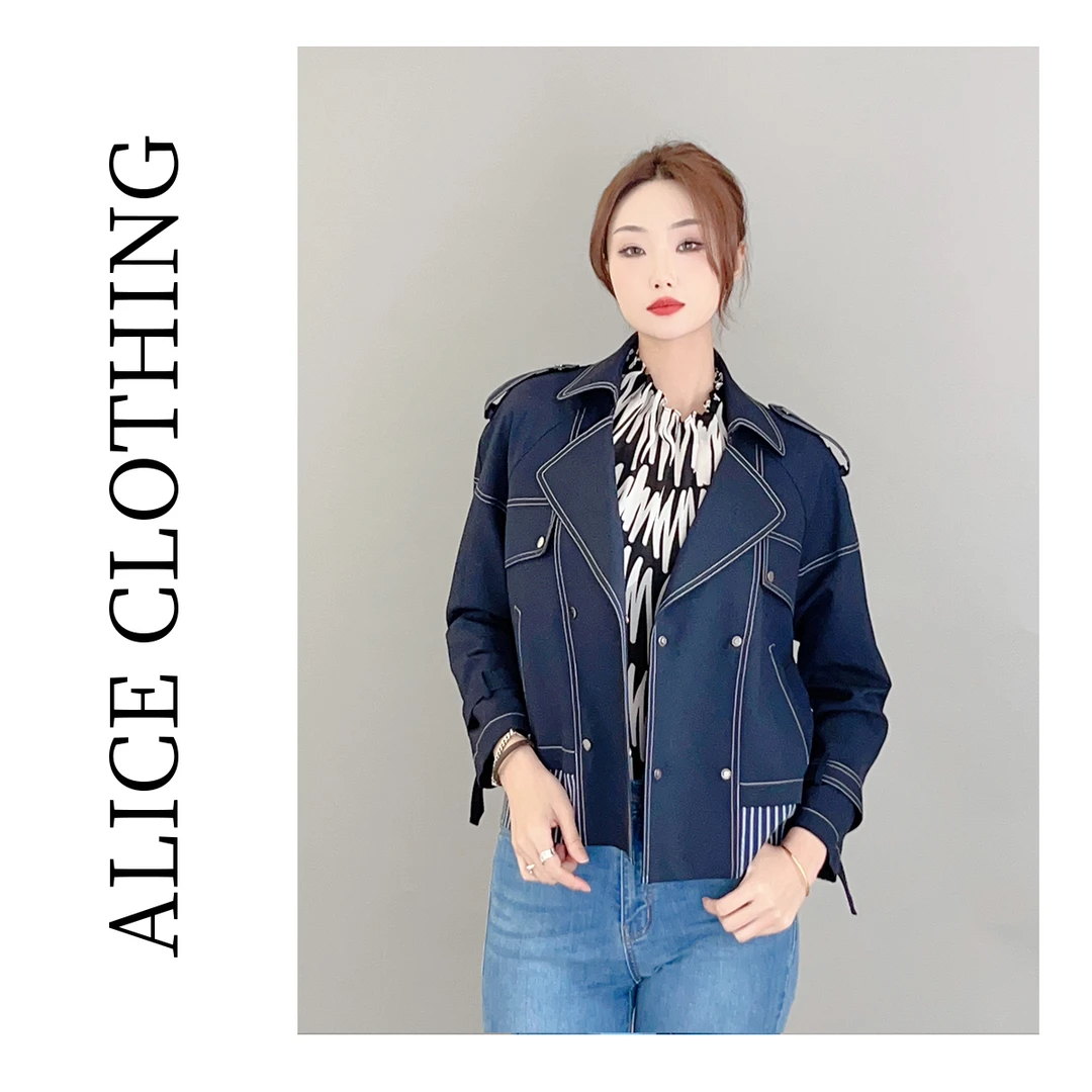 13【ALICE “轮廓大师”时尚外套】气质翻领 时髦职场 S2134212A