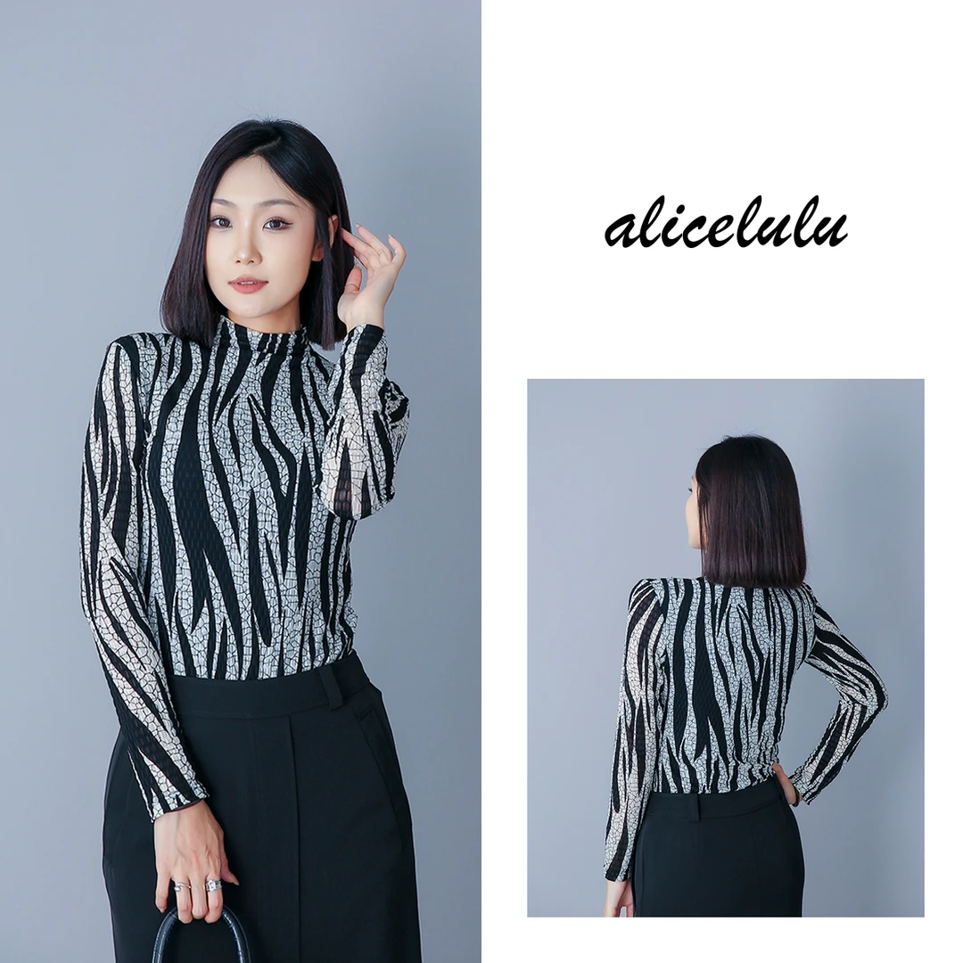 4 ALICE “灵动回眸”打底衫 弹力显瘦 洋气百搭 S2139050L