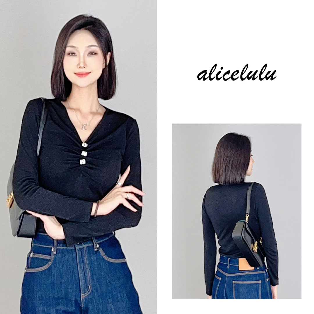 4 ALICE “早秋韵味”衬衫 弹力显瘦 优雅褶皱 S1034117D