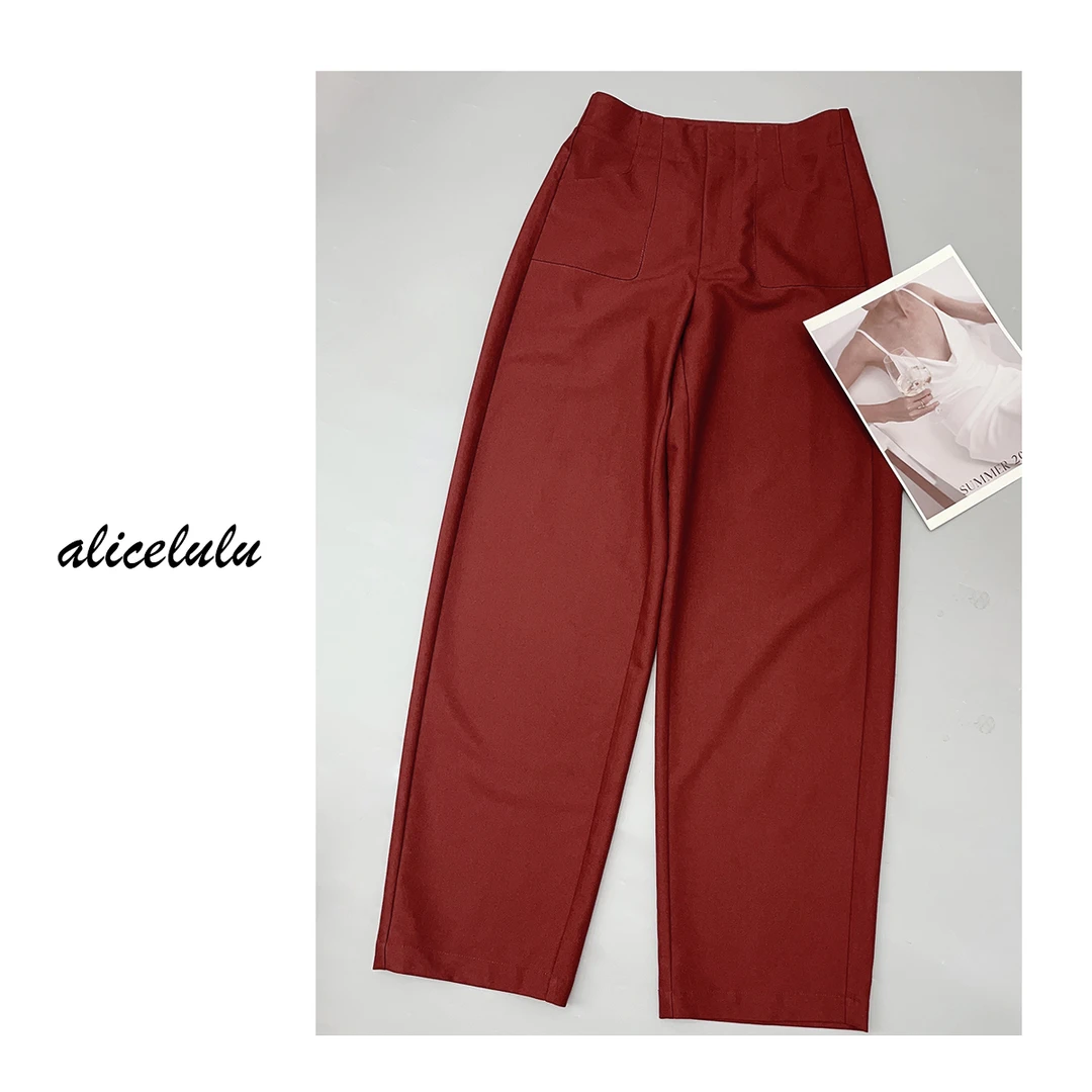 1 ALICE “梨型本命”休闲裤 藏肉显廋 简约时髦 S1034196E