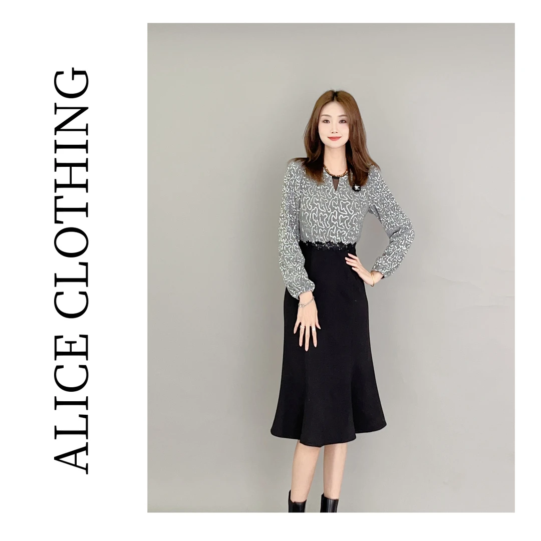 1【ALICE “颁奖盛典”礼服连衣裙】璀璨亮片 浪漫鱼尾S2135000W