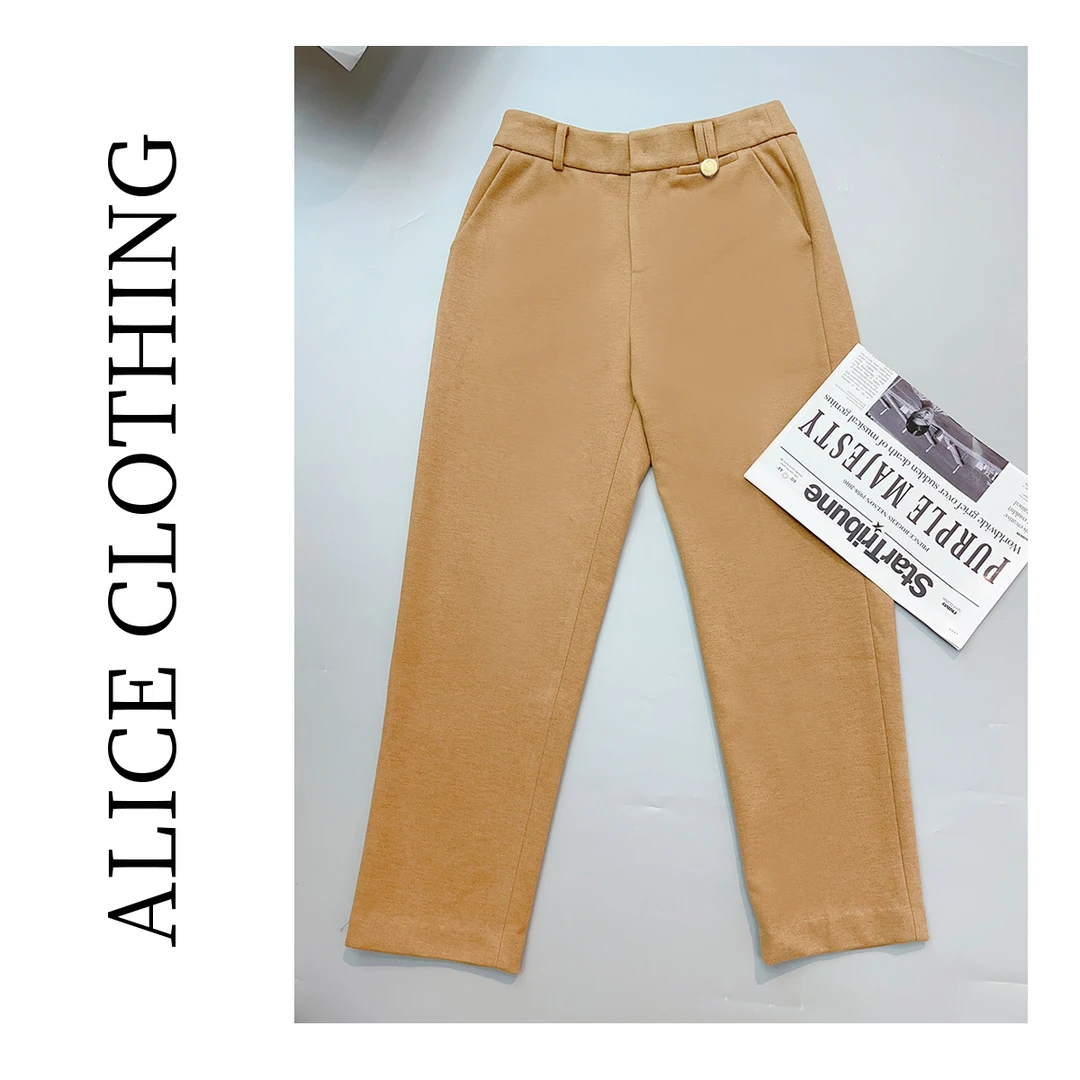 2【ALICE “格调职场”休闲九分裤】优雅简练 保暖显瘦S620652G