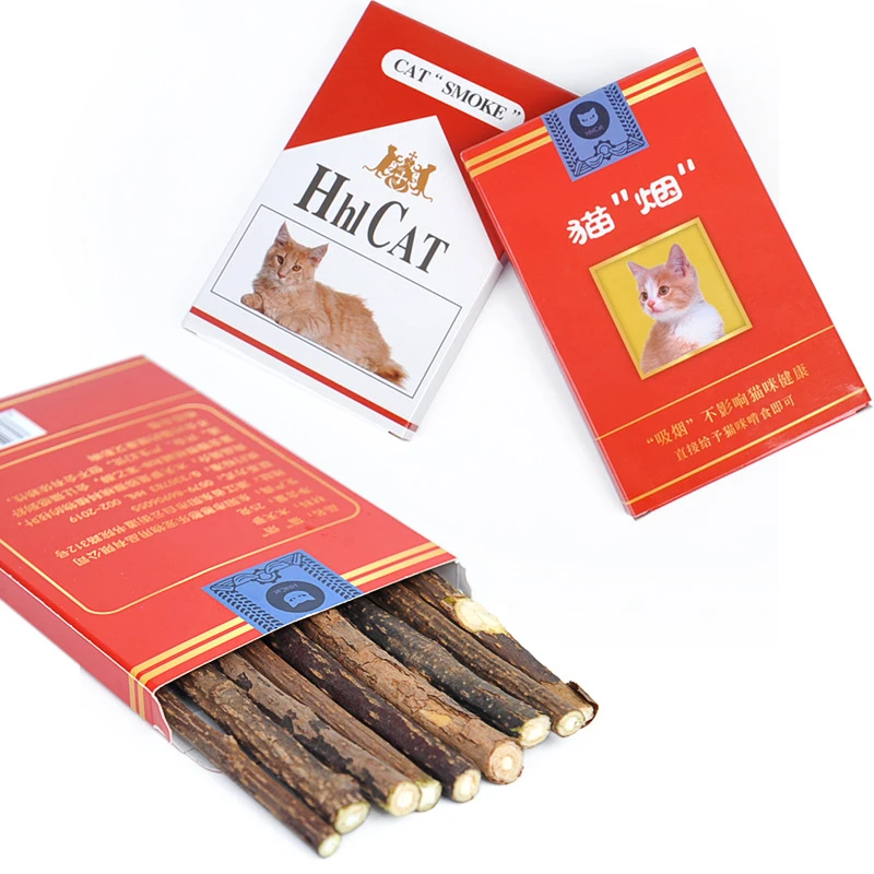 木天蓼猫咪玩具盒装木天蓼棒猫烟啃咬磨牙猫咪用品猫薄荷宠物用品