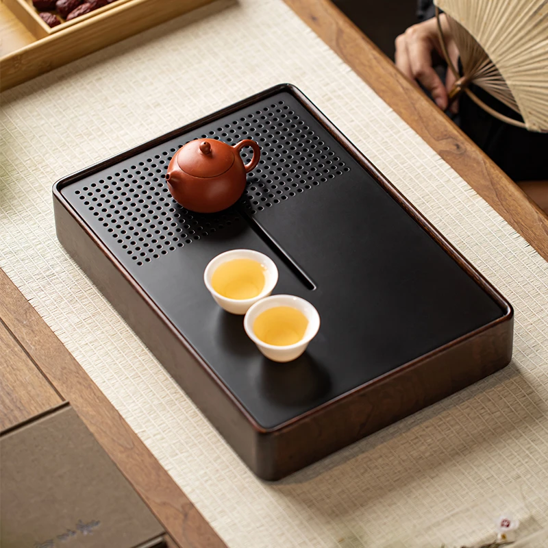 电木茶盘家用功夫茶具干泡台高级专用精致实木3-4人小茶盘家用