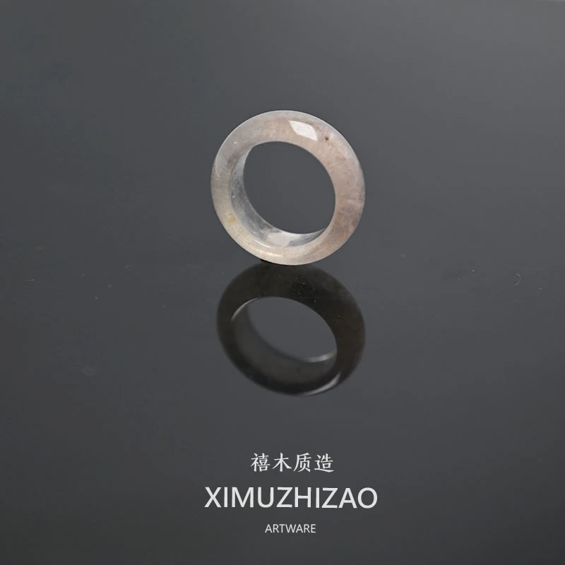 [跑环]冰透粉晶跑环跑圈卡环diy配饰文玩手串百搭 内径18mm+