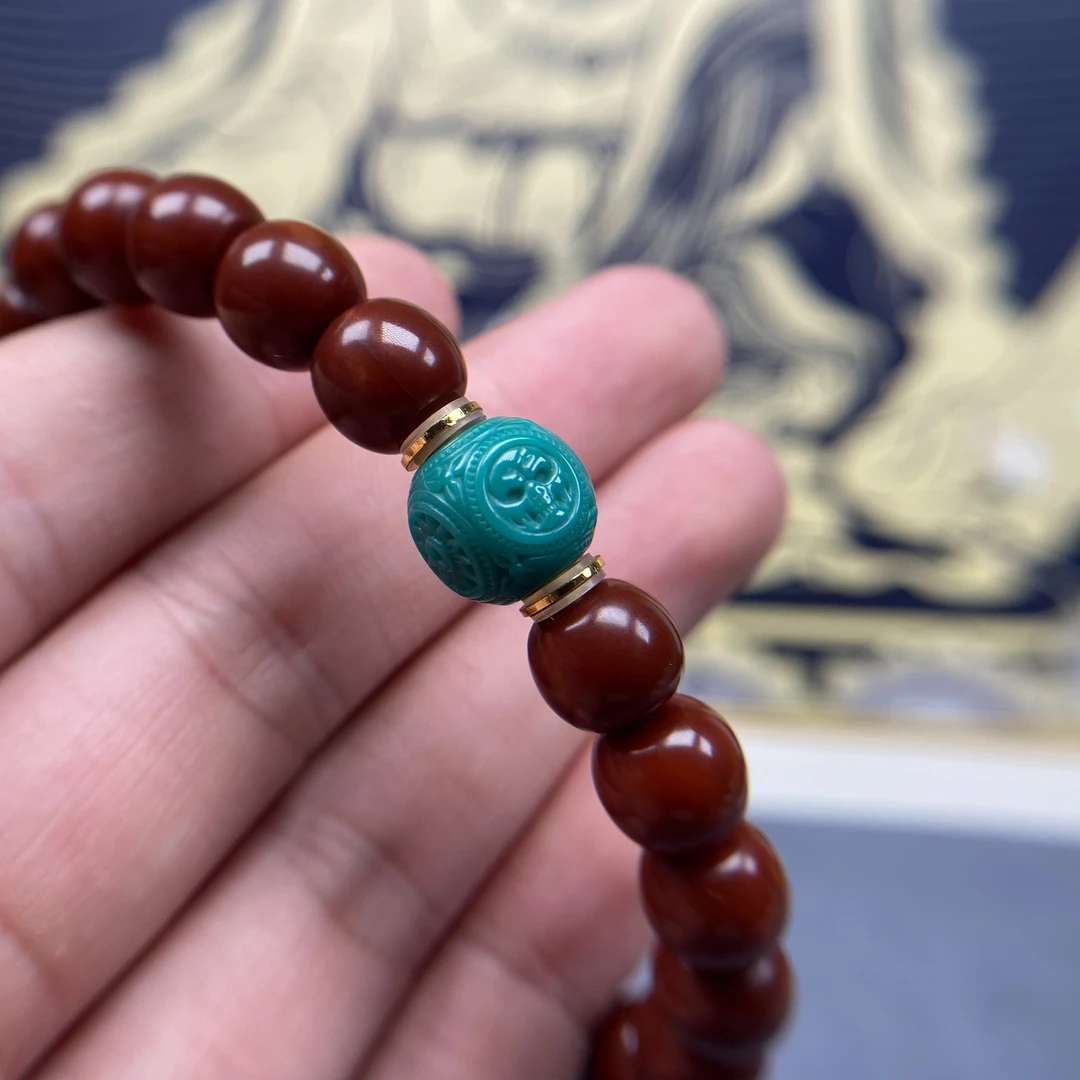 高瓷玉化【小刺骨六方】8mm配珠配饰