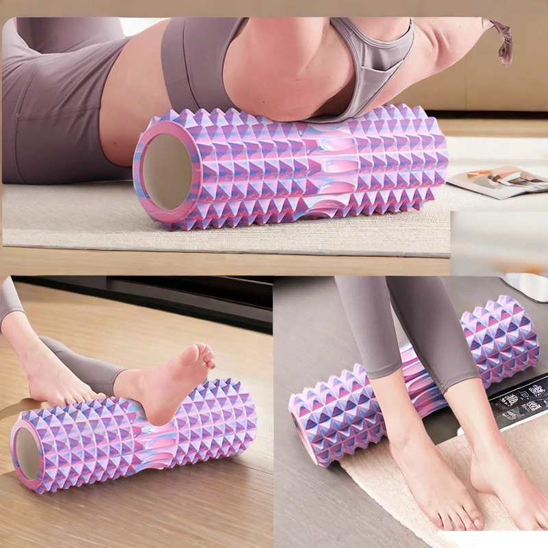 泡沫轴按摩滚轴泡沫滚轮腿部肌肉放松狼牙棒男女专业瘦腿瑜伽器材