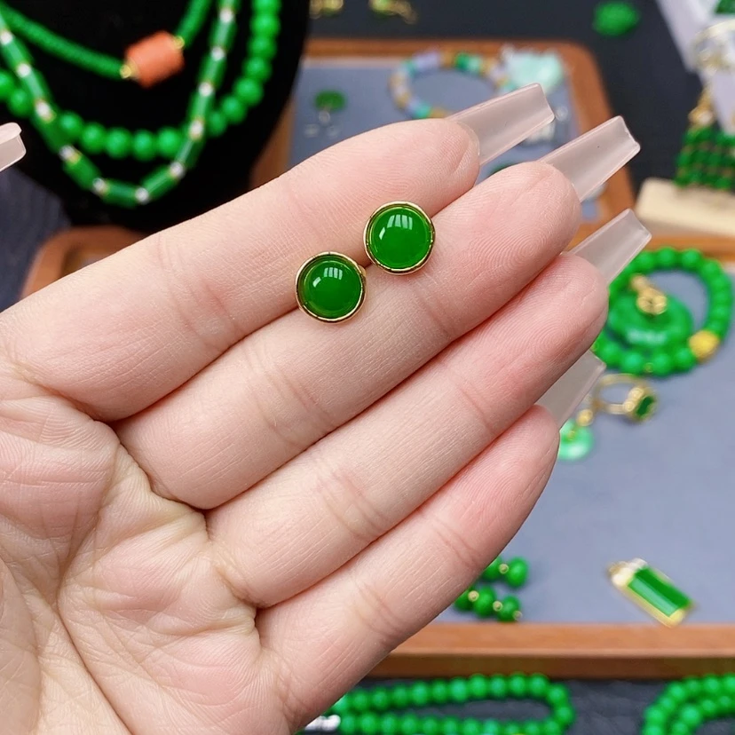 【闪购商品】翡翠耳饰未镶嵌