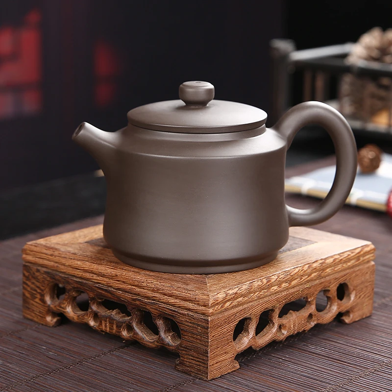 朱泥西施紫砂壶半手工朱泥大红袍茶壶家用茶具品茶大单壶茶具功夫