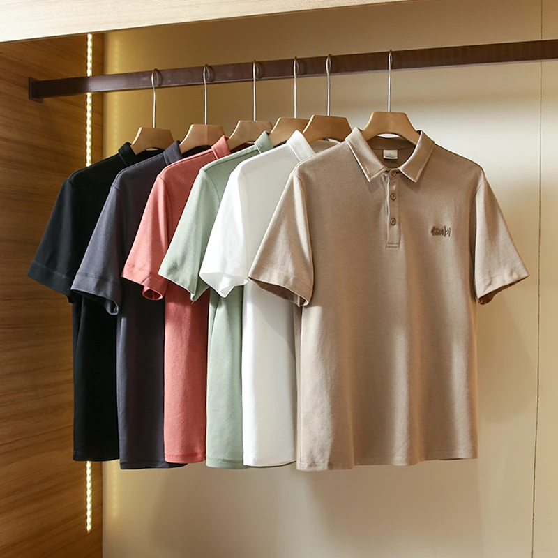 刺绣男夏季Polo衫快干休闲POLO衫商务韩版运动t恤男士时尚百搭