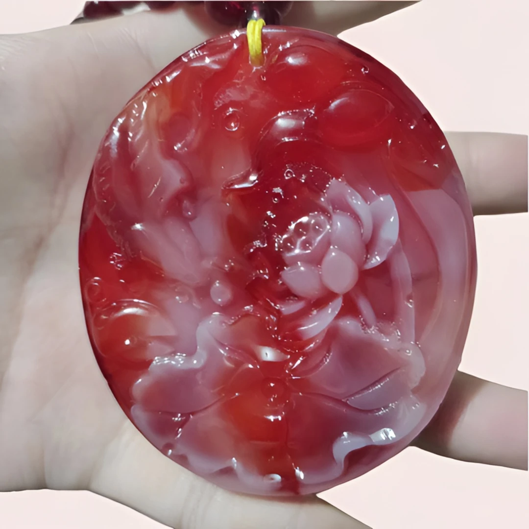 经典时尚精雕款精美鱼戏莲花吊坠XL086