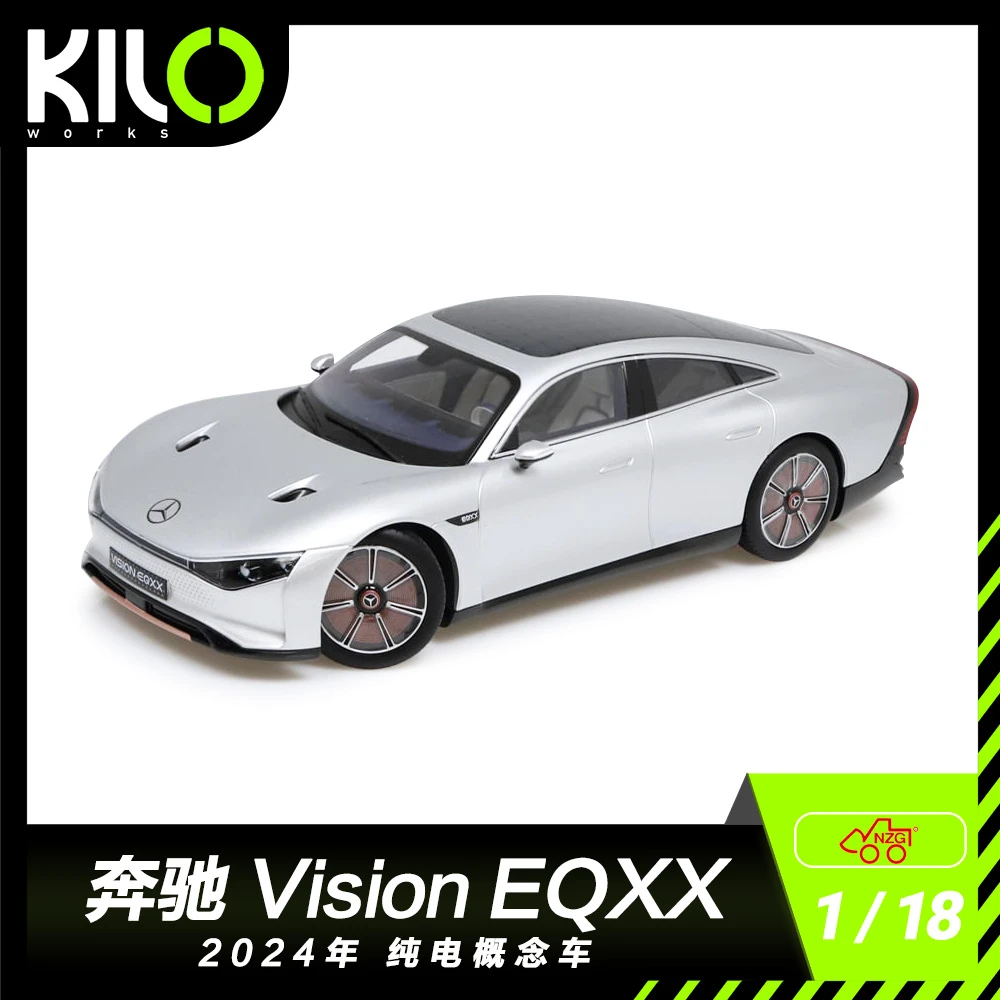 NZG*KILOworks 1:18 Vision EQXX aluminiumsilber 汽车模型