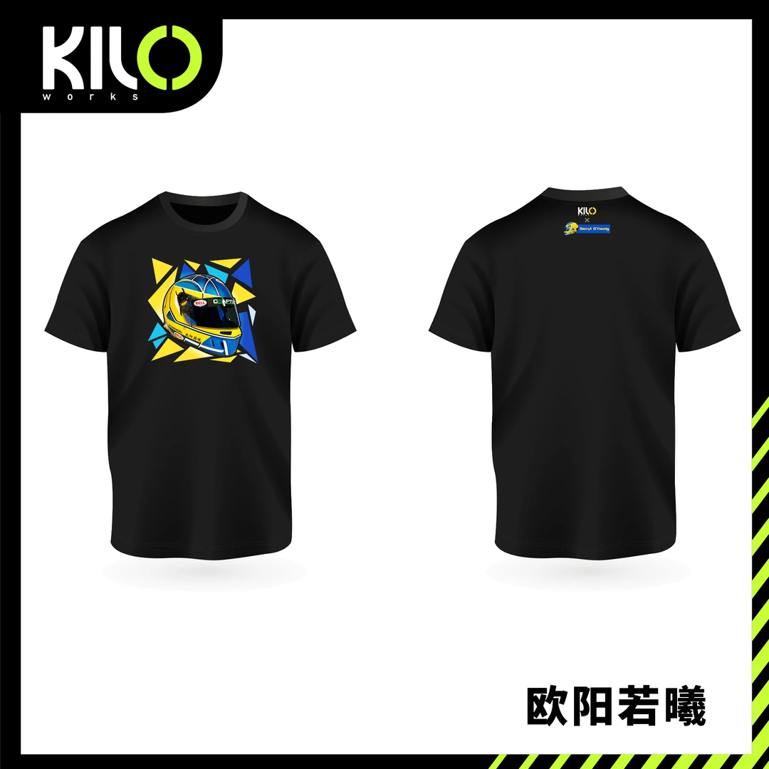 KILOworks×欧阳若曦"头盔”印花圆领T恤