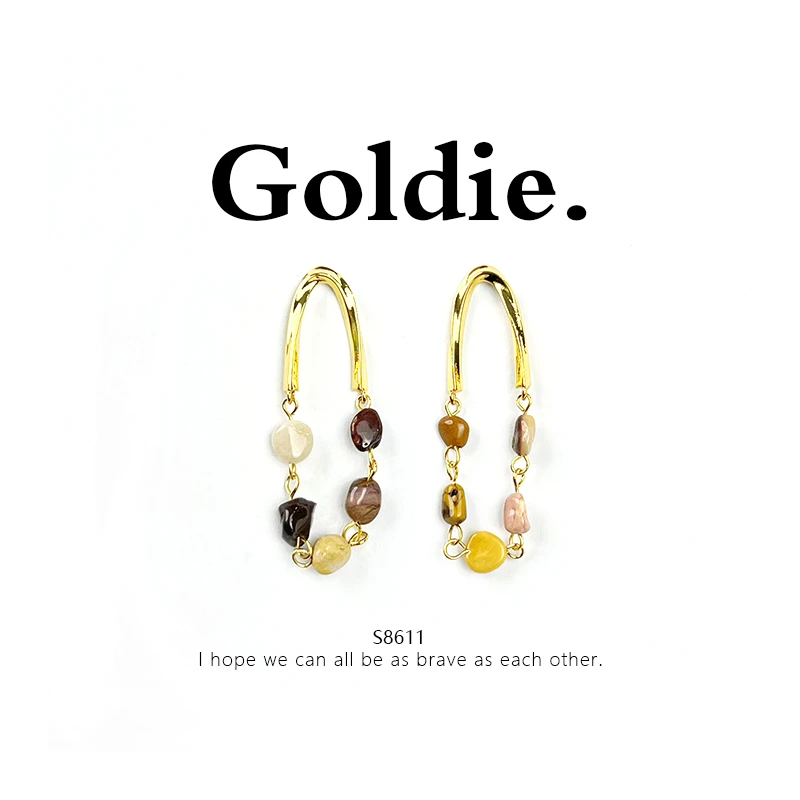 铜合金耳饰 设计师款百搭耳饰 8611