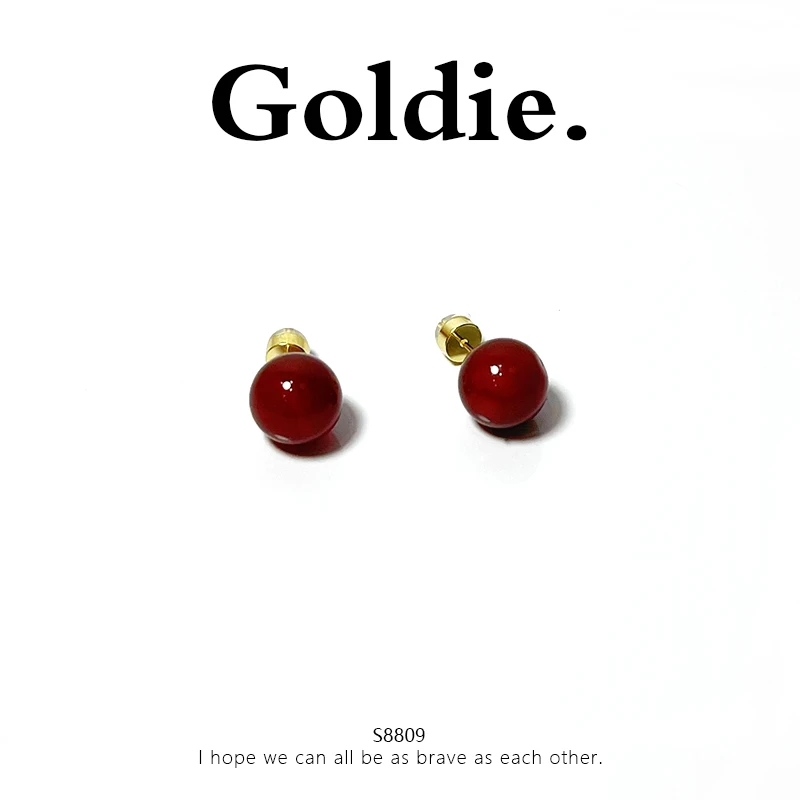 铜合金耳饰 设计师款经典时尚百搭气质耳饰 8809