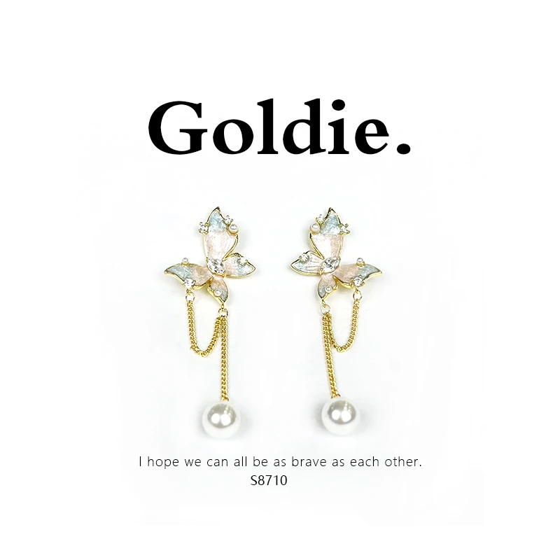 铜合金耳饰 设计师款经典时尚百搭气质耳饰 8710