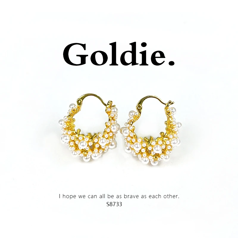 铜合金耳饰 设计师款经典时尚百搭气质耳饰 8733