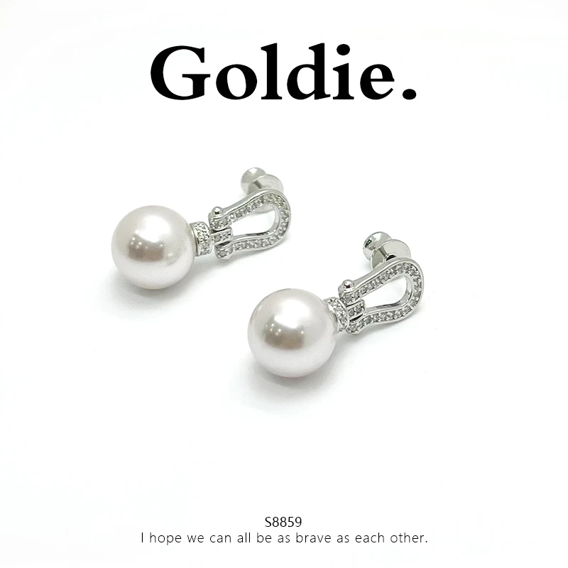 铜合金耳饰 设计师款百搭气质耳饰8859