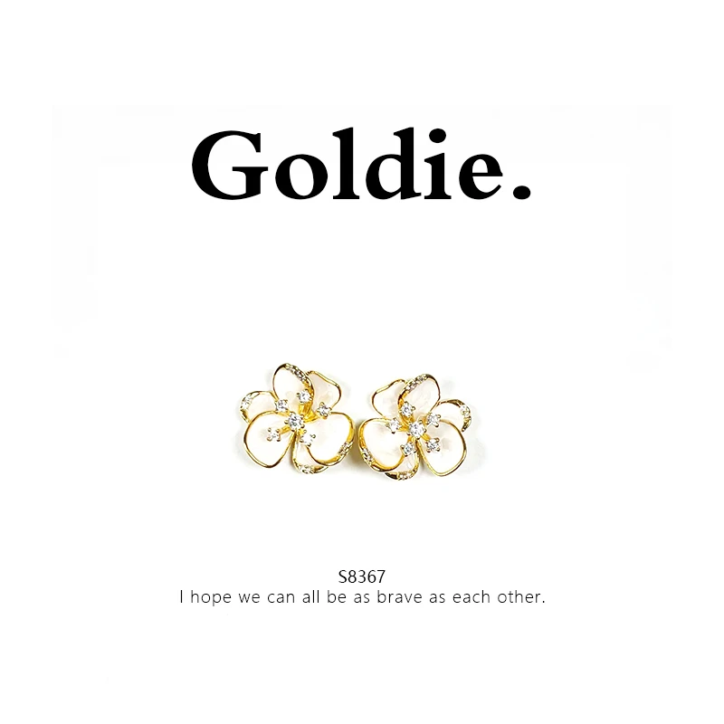 铜合金耳饰 设计师款百搭耳饰 8367