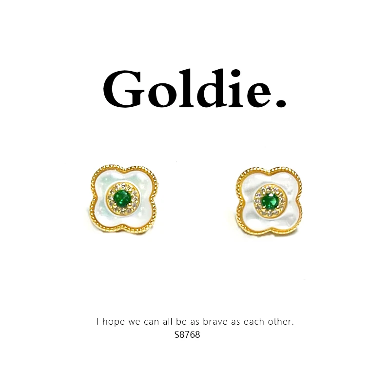 铜合金耳饰 设计师款经典时尚百搭气质耳饰 8768