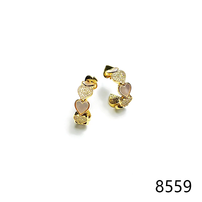 铜合金耳饰 轻奢设计师款耳饰～8559