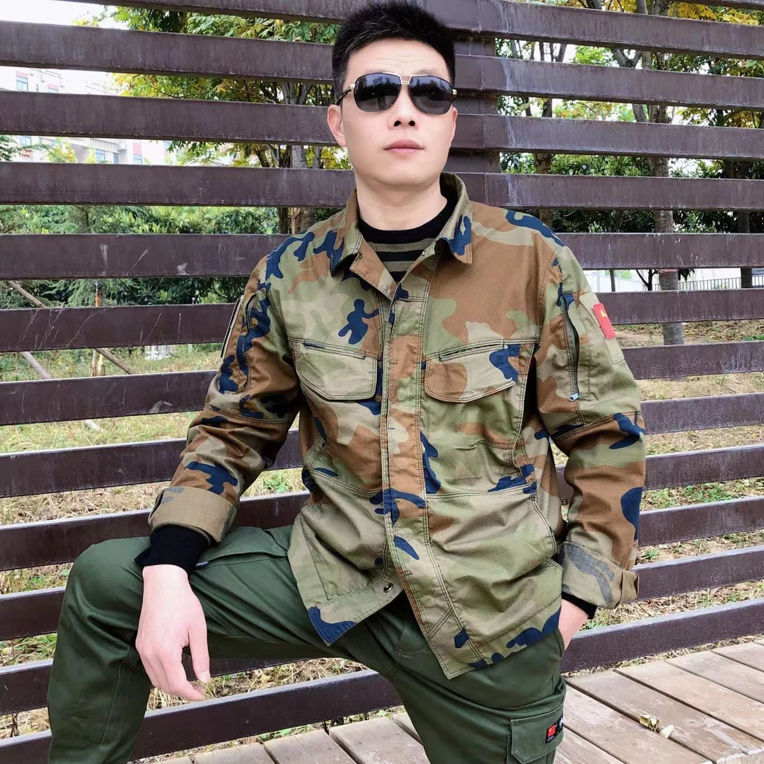 【强烈推荐】男士户外通勤春秋迷彩战术轻量化迷彩休闲透气夹克耐磨
